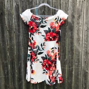 3/$30 Minette | Floral Off The Shoulder Mini Dress NWT